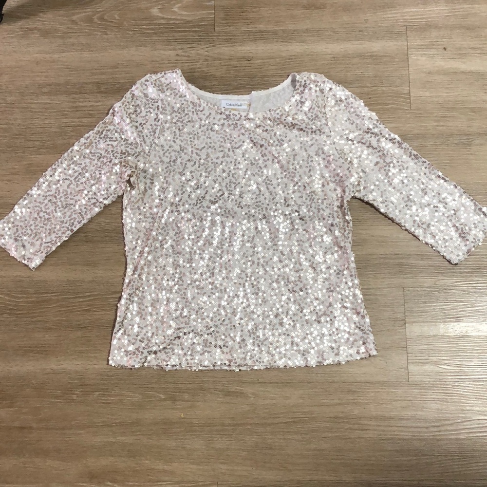 Calvin Klein sequin top size L
